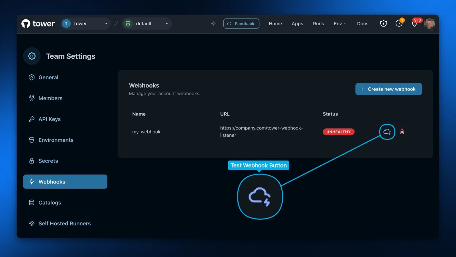Test Webhooks